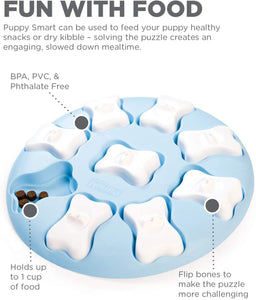 Outward Hound Puppy Smart Interactive Treat Puzzle Blue Dog Toy