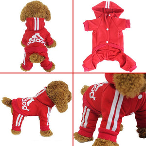Original Adidog Dog Cat Puppy Hoodies Coat Winter Sweatshirt