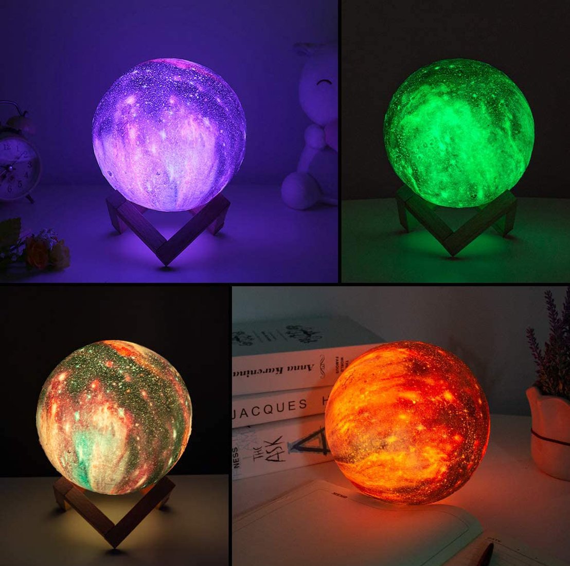 16 Color Moon Lamp Kids Night Light Galaxy Lamp
