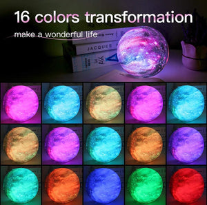 16 Color Moon Lamp Kids Night Light Galaxy Lamp