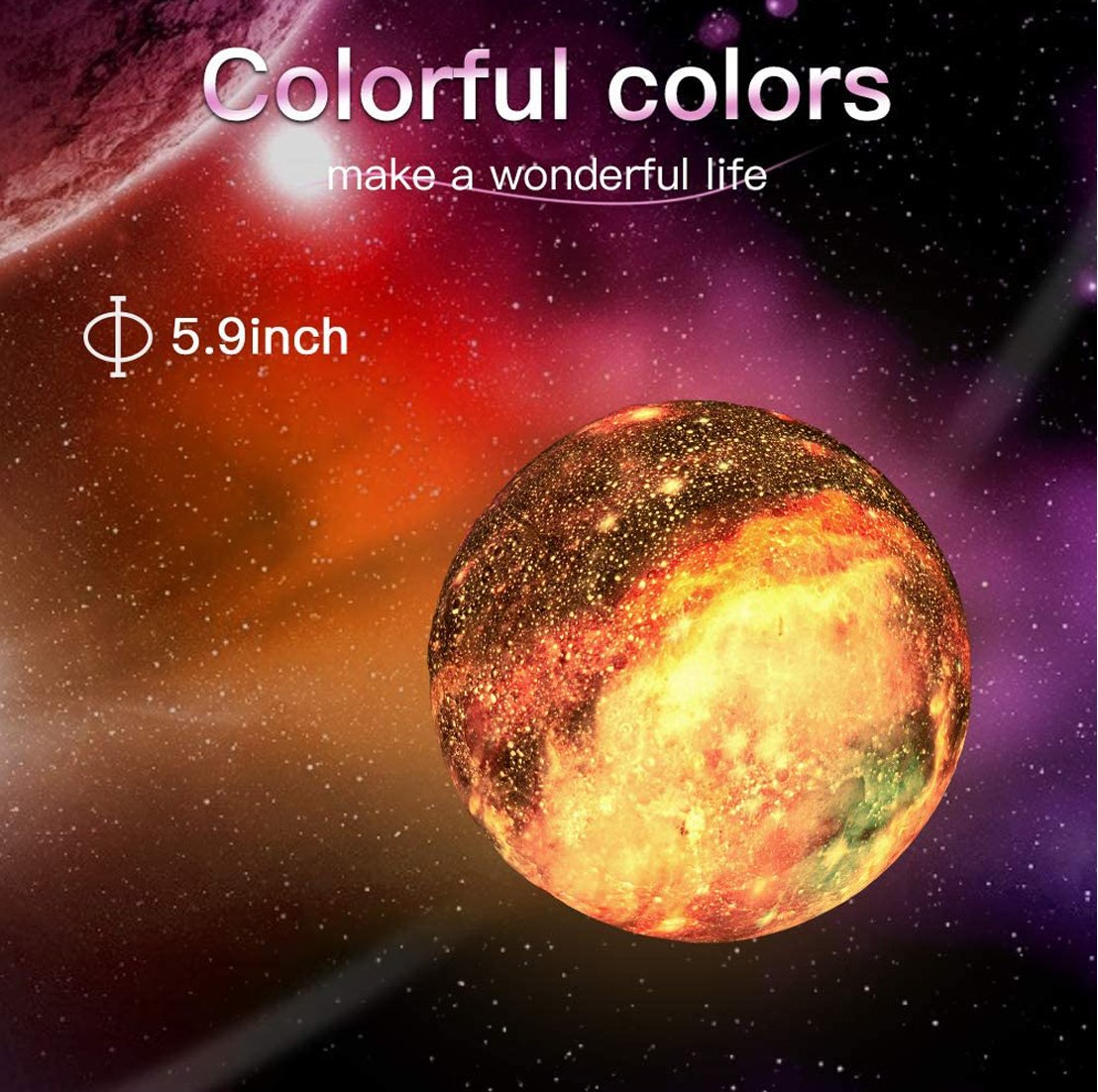 16 Color Moon Lamp Kids Night Light Galaxy Lamp