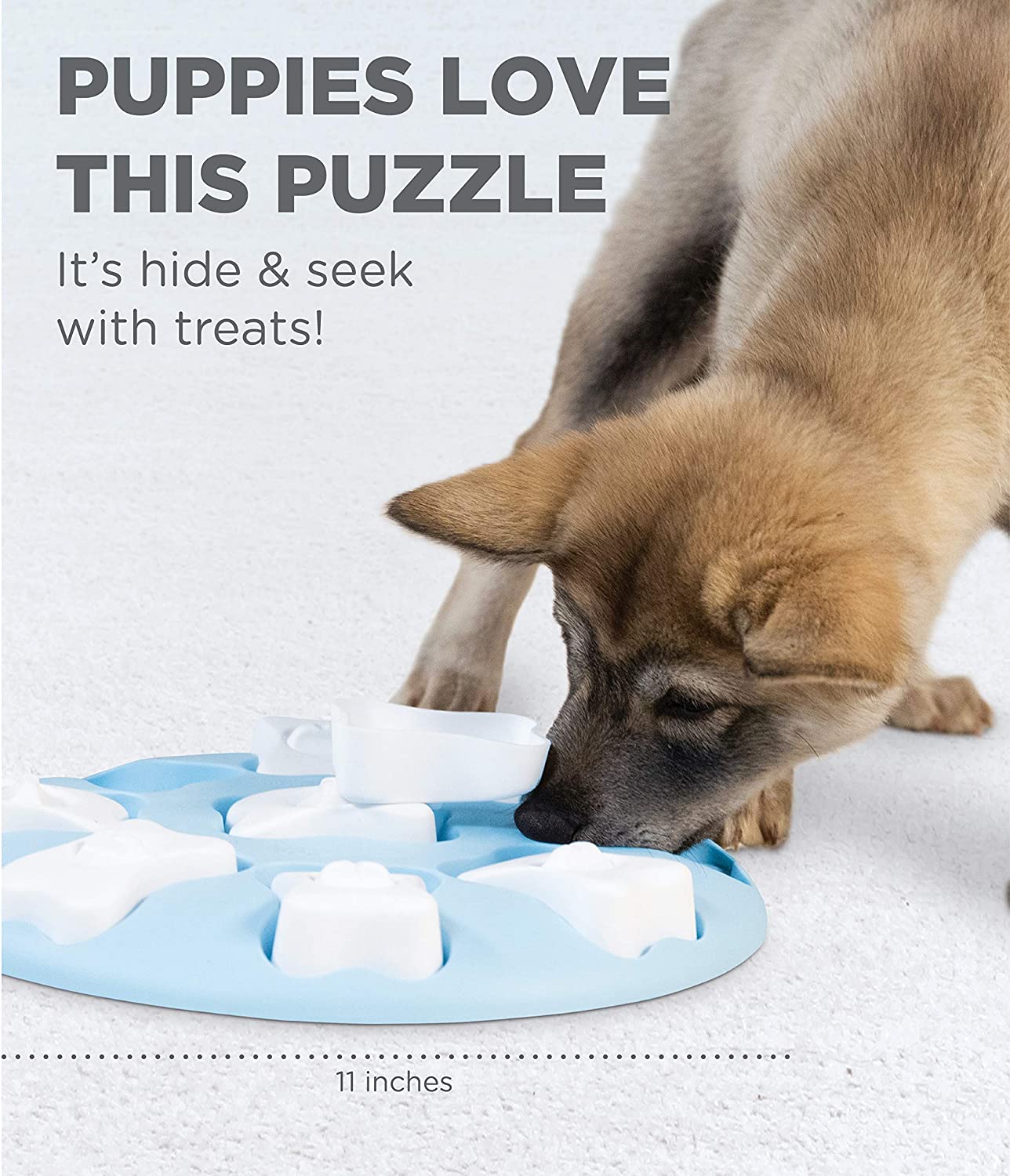 Outward Hound Puppy Smart Interactive Treat Puzzle Blue Dog Toy