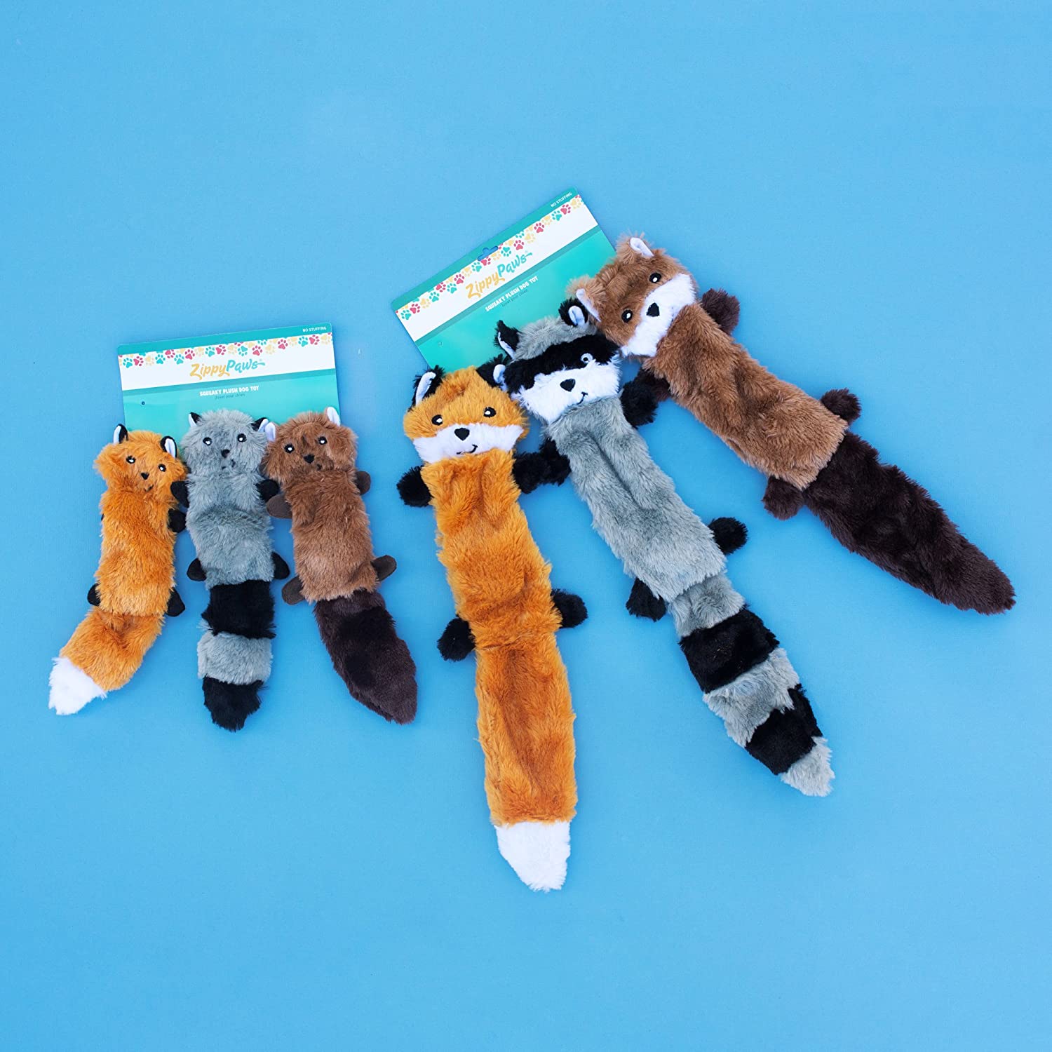Skinny Peltz No Stuffing Squeaky Plush Dog Toy