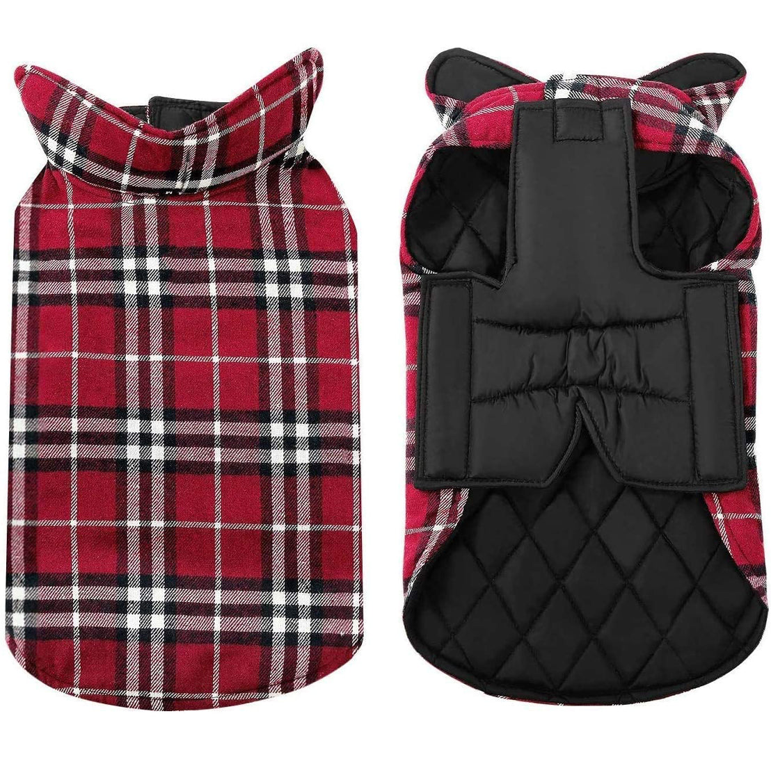 Reversible Cozy Dog Winter Coat Waterproof British Style