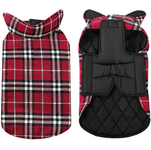 Reversible Cozy Dog Winter Coat Waterproof British Style