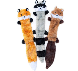 Skinny Peltz No Stuffing Squeaky Plush Dog Toy
